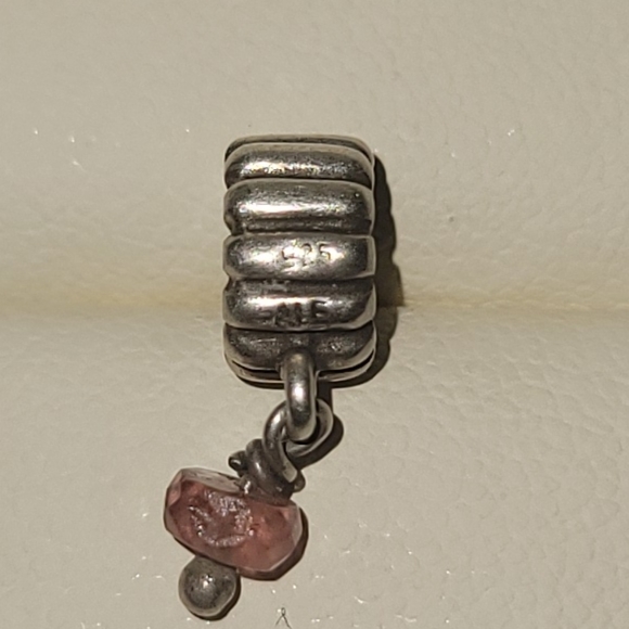 Rare Pandora October birthstone dangle charm in tourmaline. - Picture 2 of 2